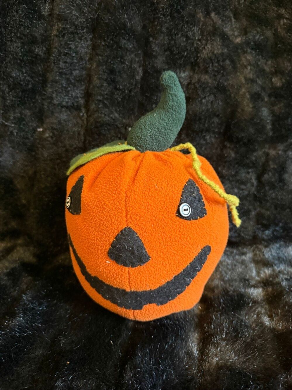 Hallmark Jack O' Lantern Pumpkin Plush Stuffed Toy Halloween 8" x 6"